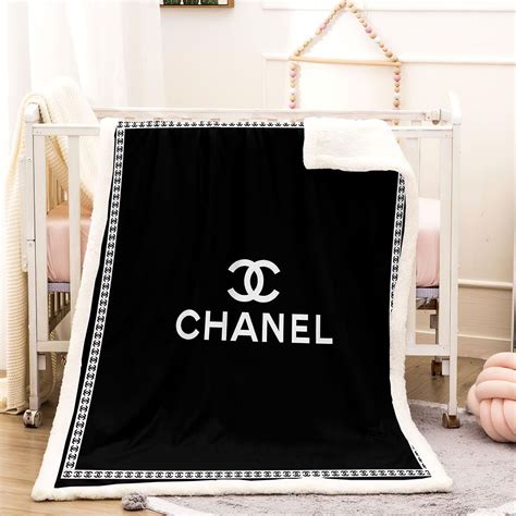 black Chanel blanket